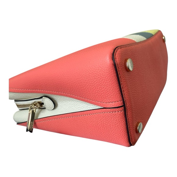 Kate Spade Crossbody Leather Satchel Colorblock Top Handle Crossbody Like-New - Picture 7 of 14